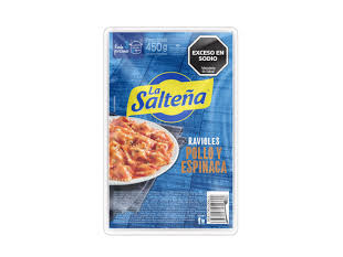 LA SALTEÑA RAVIOLES ESPINACA Y POLLO x500g