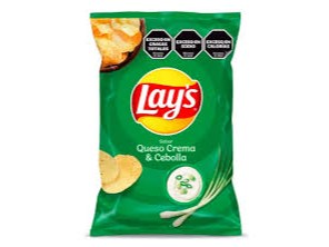 PAPAS FRITAS LAYS CREMA Y CEBOLLA x 77gr