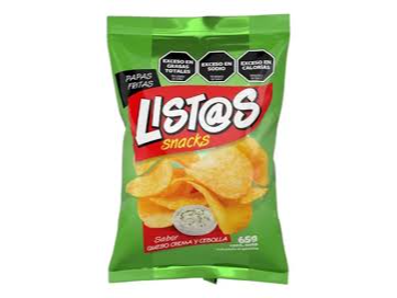 PAPAS FRITAS QUESO CREMA Y CEBOLLA x 65g