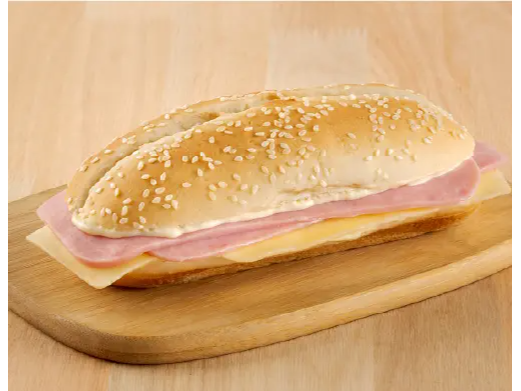 PEBETE DE JAMON COCIDO Y QUESO