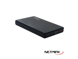CAJA EXTERNA PARA DISCO DE NOTEBOOK 2,5" USB 2.0