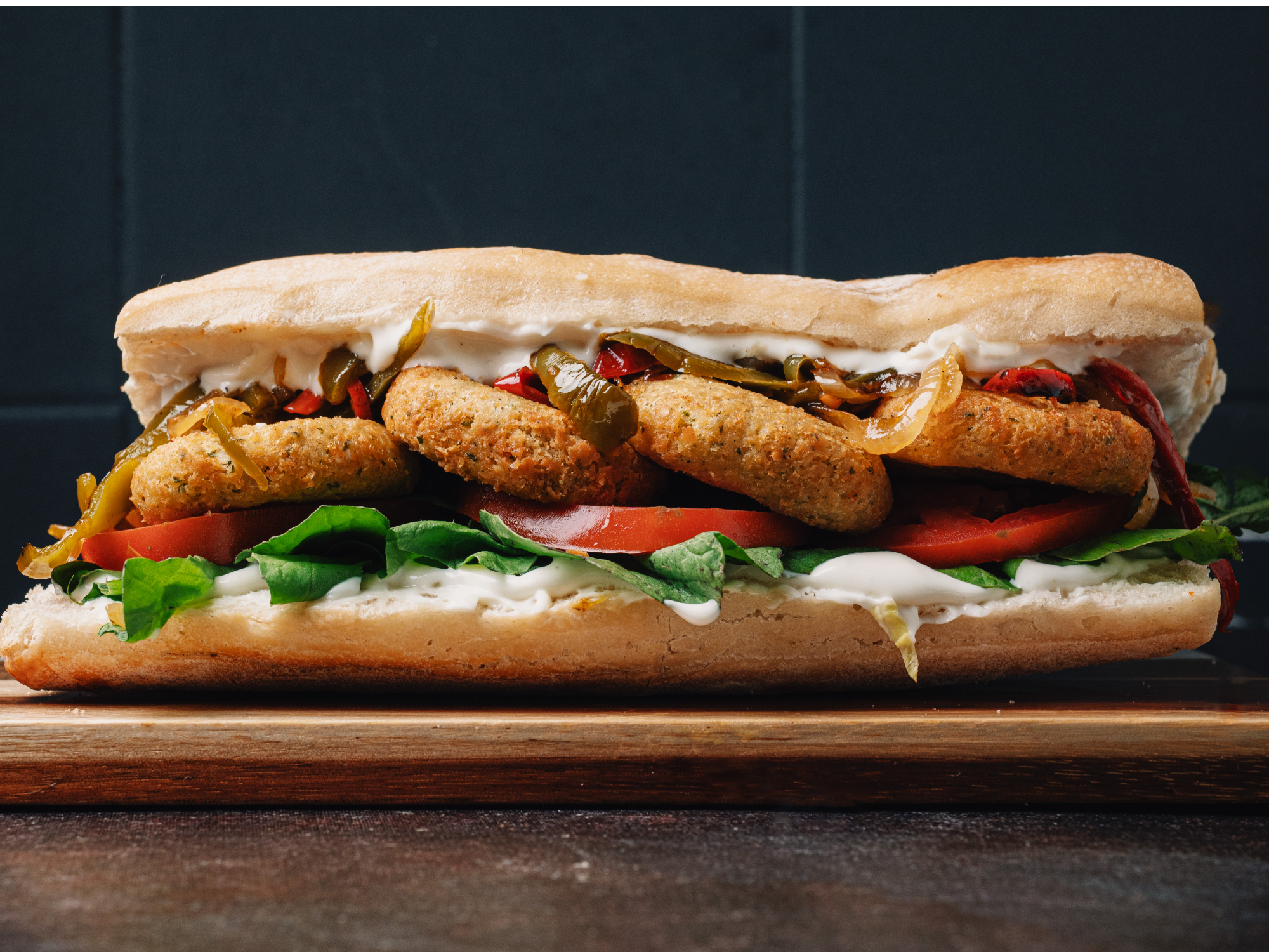 Sandwich veggie de Con de todo