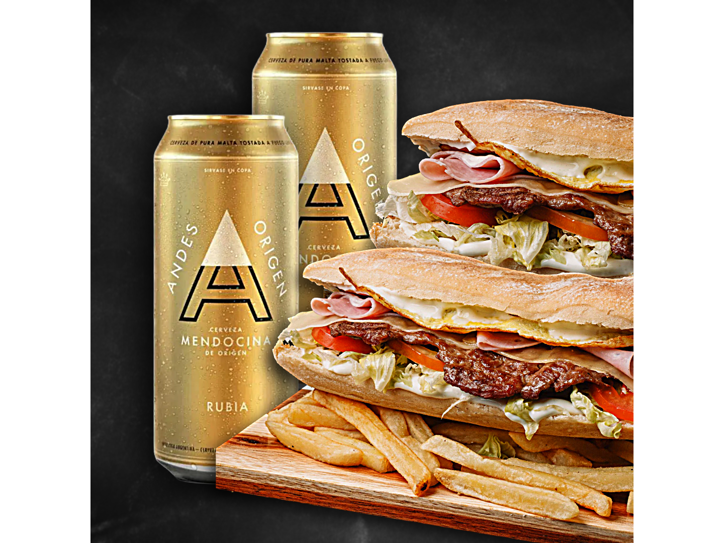 2 Lomitos + 2 Andes 473 cc