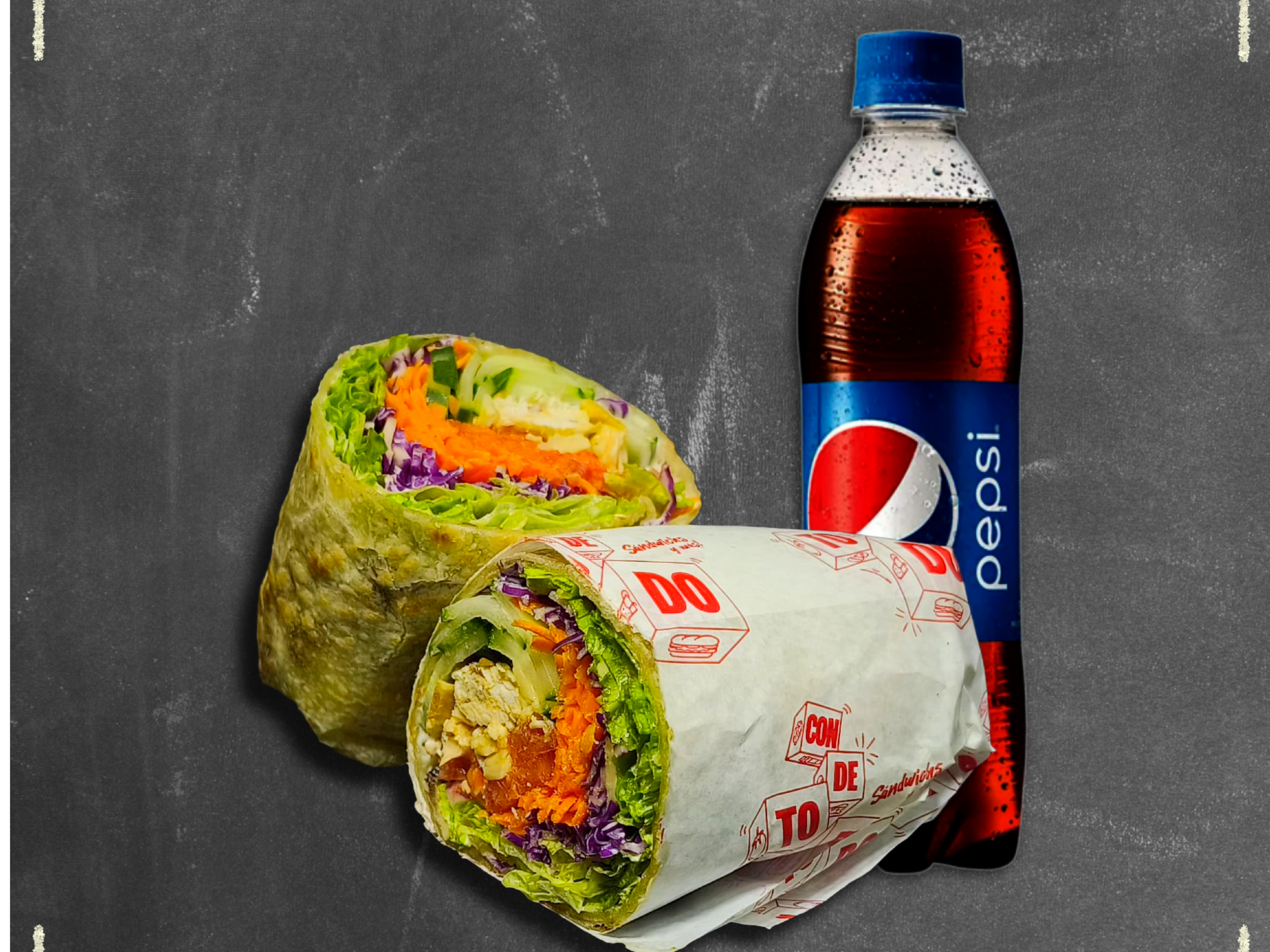 Wrap frío + Pepsi