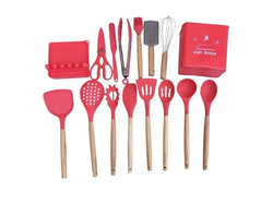 Utensillios de silicona de 16 piezas