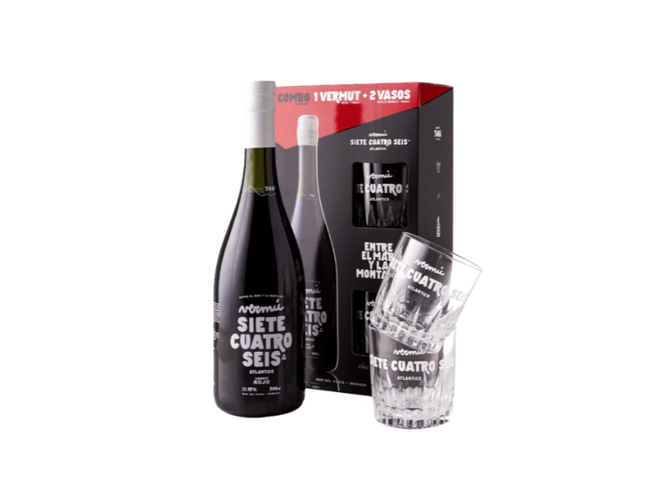 Vermu 746 + Estuche con 2 Vasos