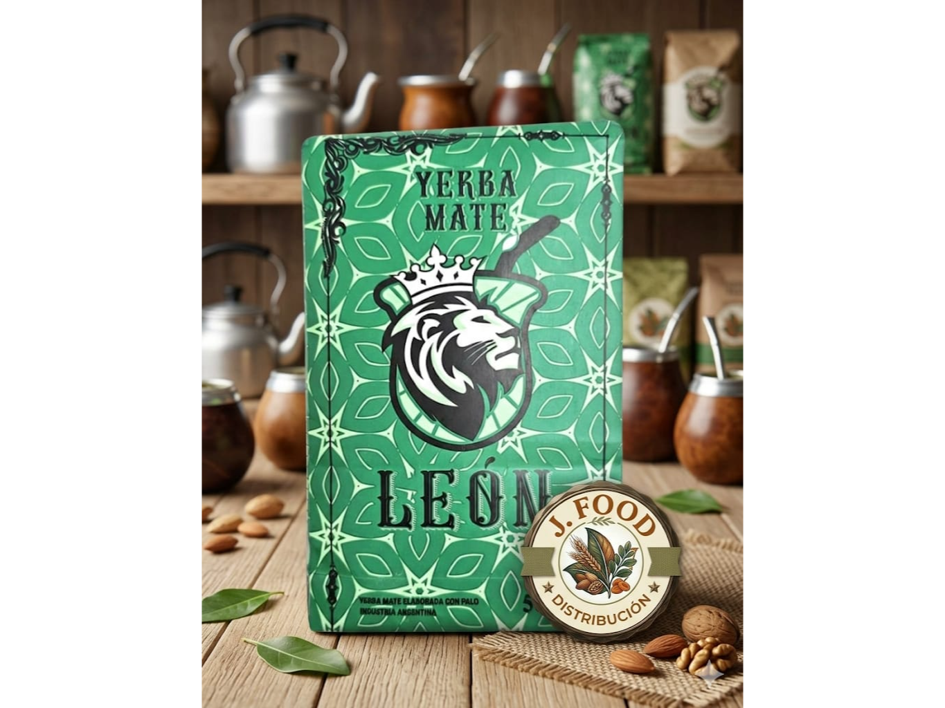 Yerba  Mate LEÓN x 500 g