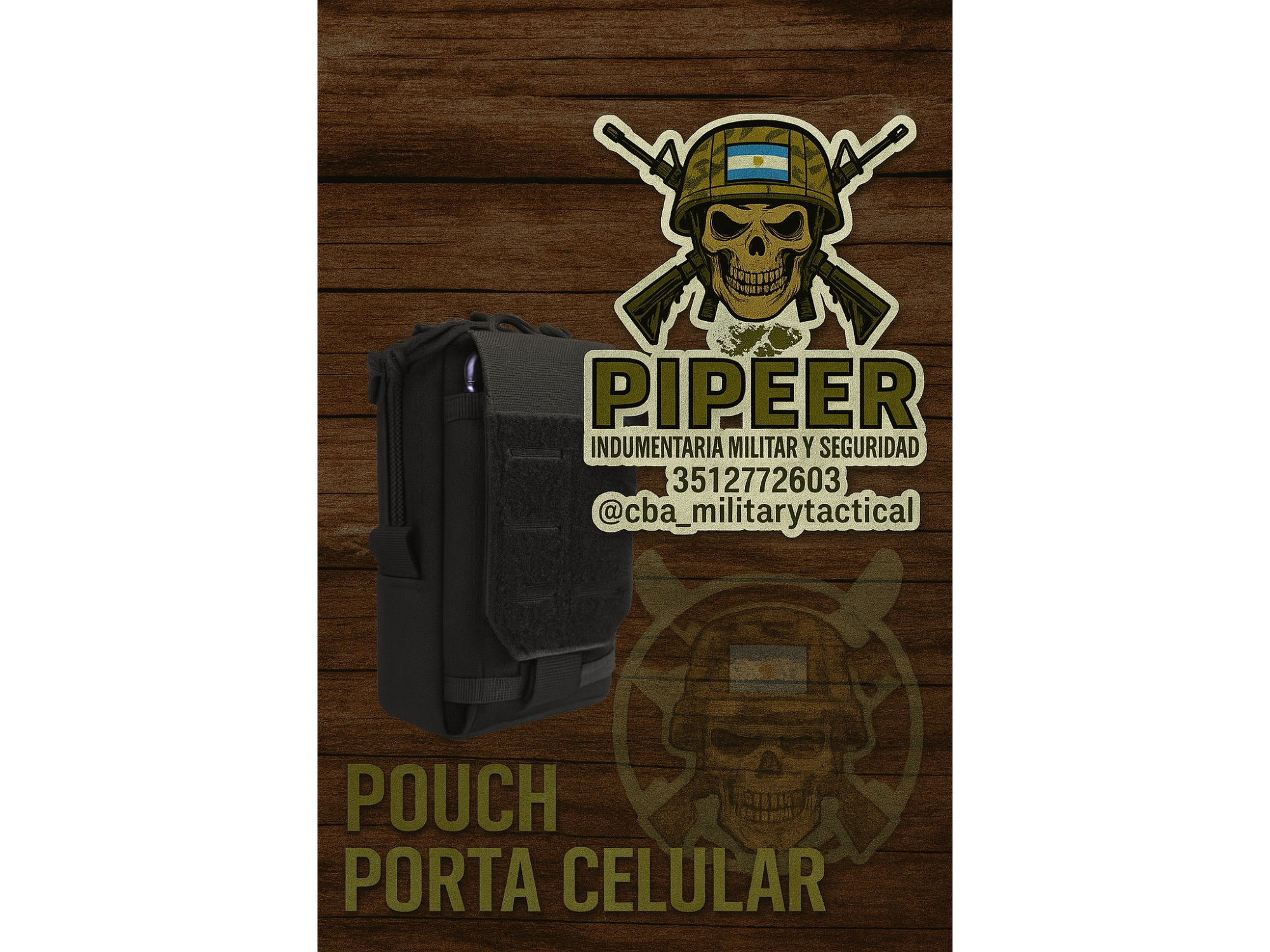 POUCH TÁCTICO PORTA CELULAR