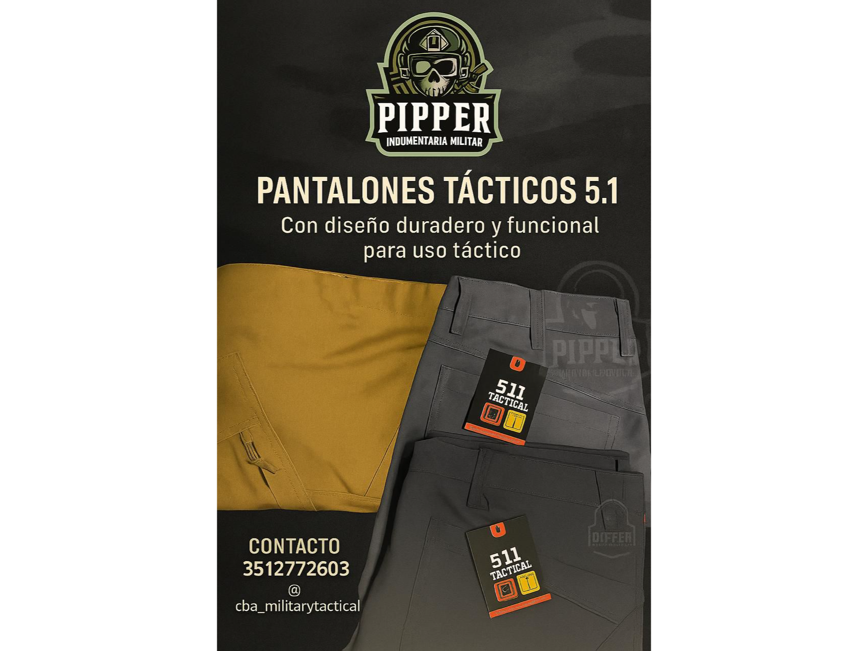 PANTALON TACTICO de PIPEER