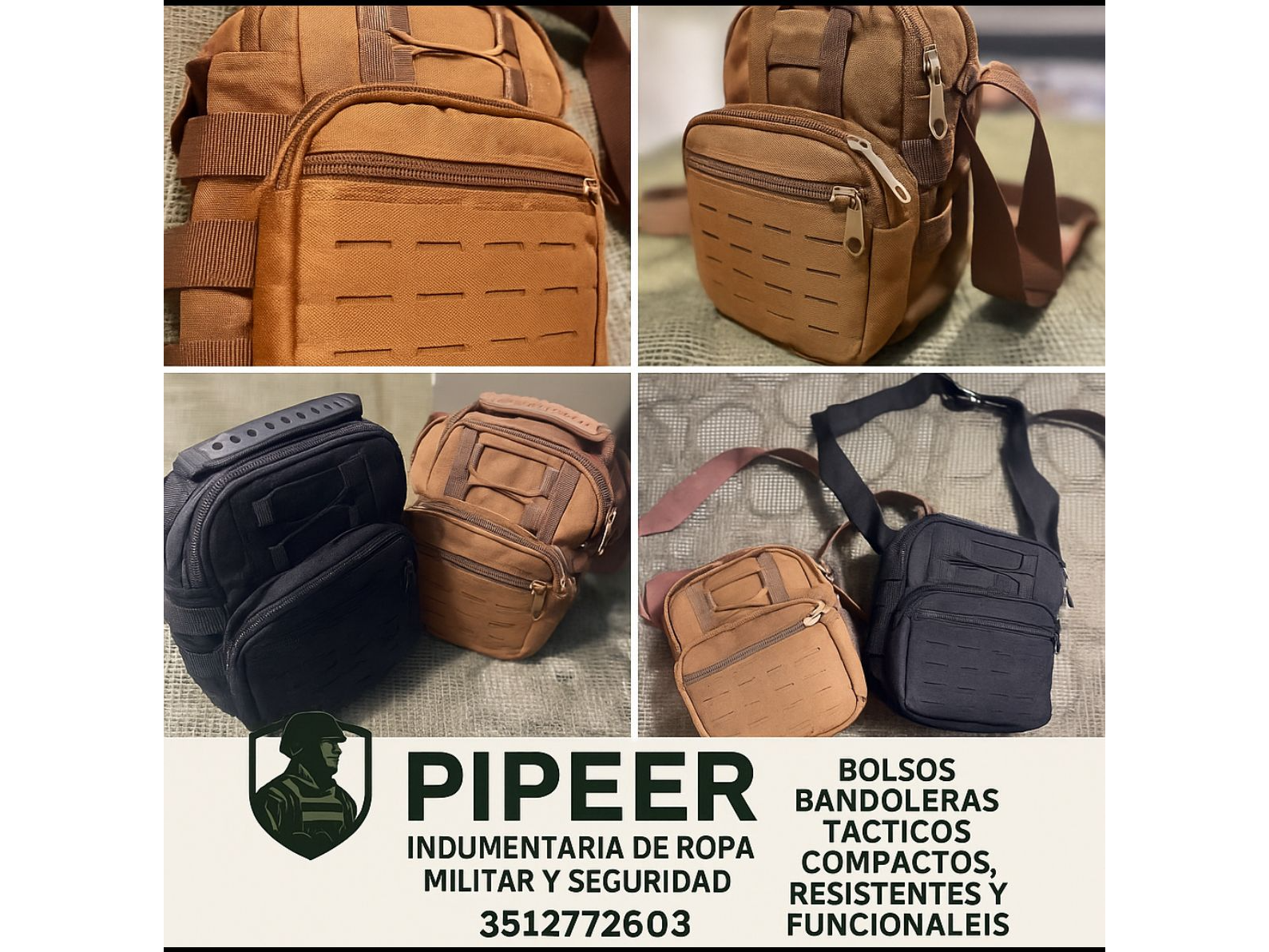 MORRAL TÁCTICO TIPO BANDOLERA