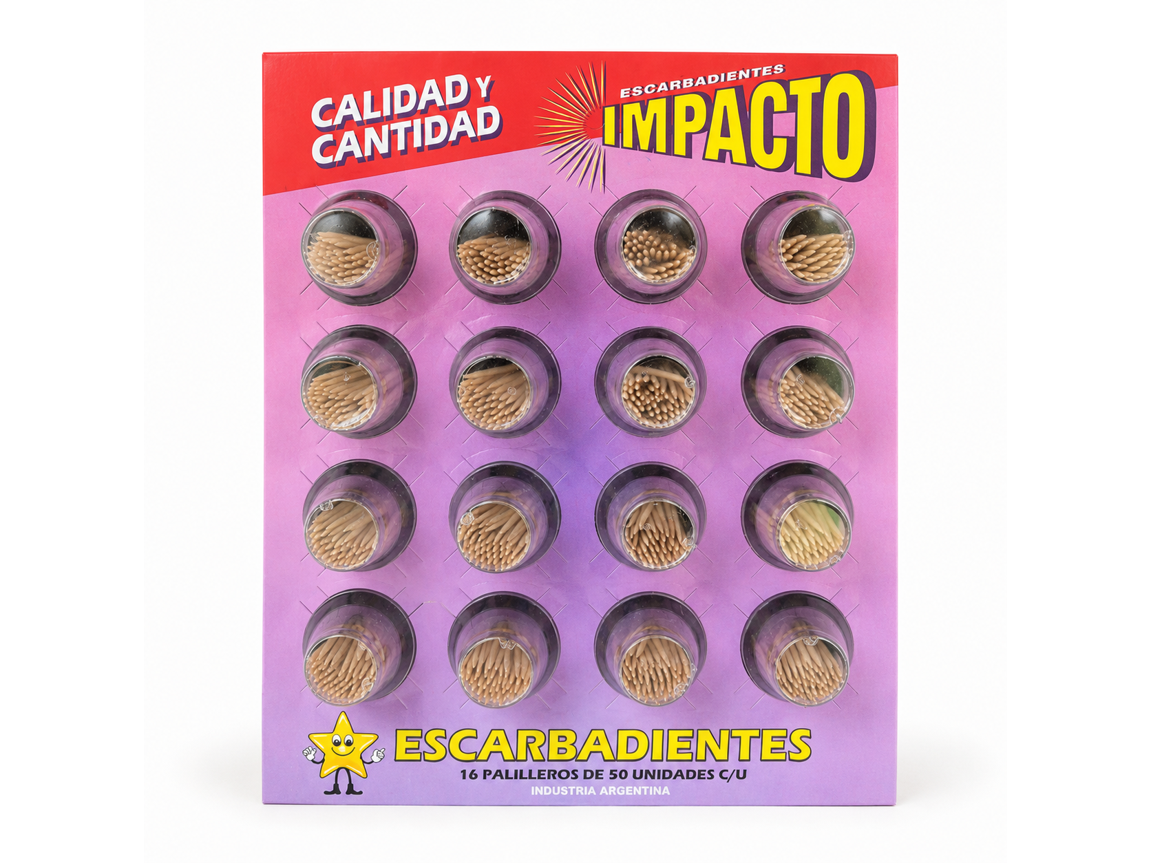 Palillos x16u  (Escarbadientes)