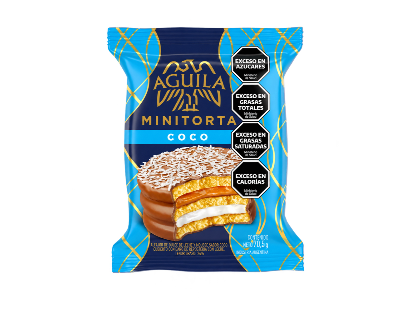 Alfajor Aguila Minitorta Coco Triple