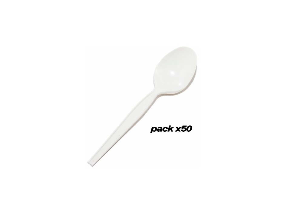 Cuchara plastica x50u