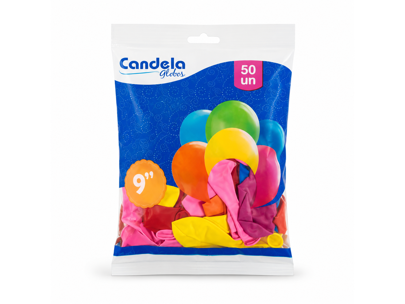 Globo Multicolor 9"x50u