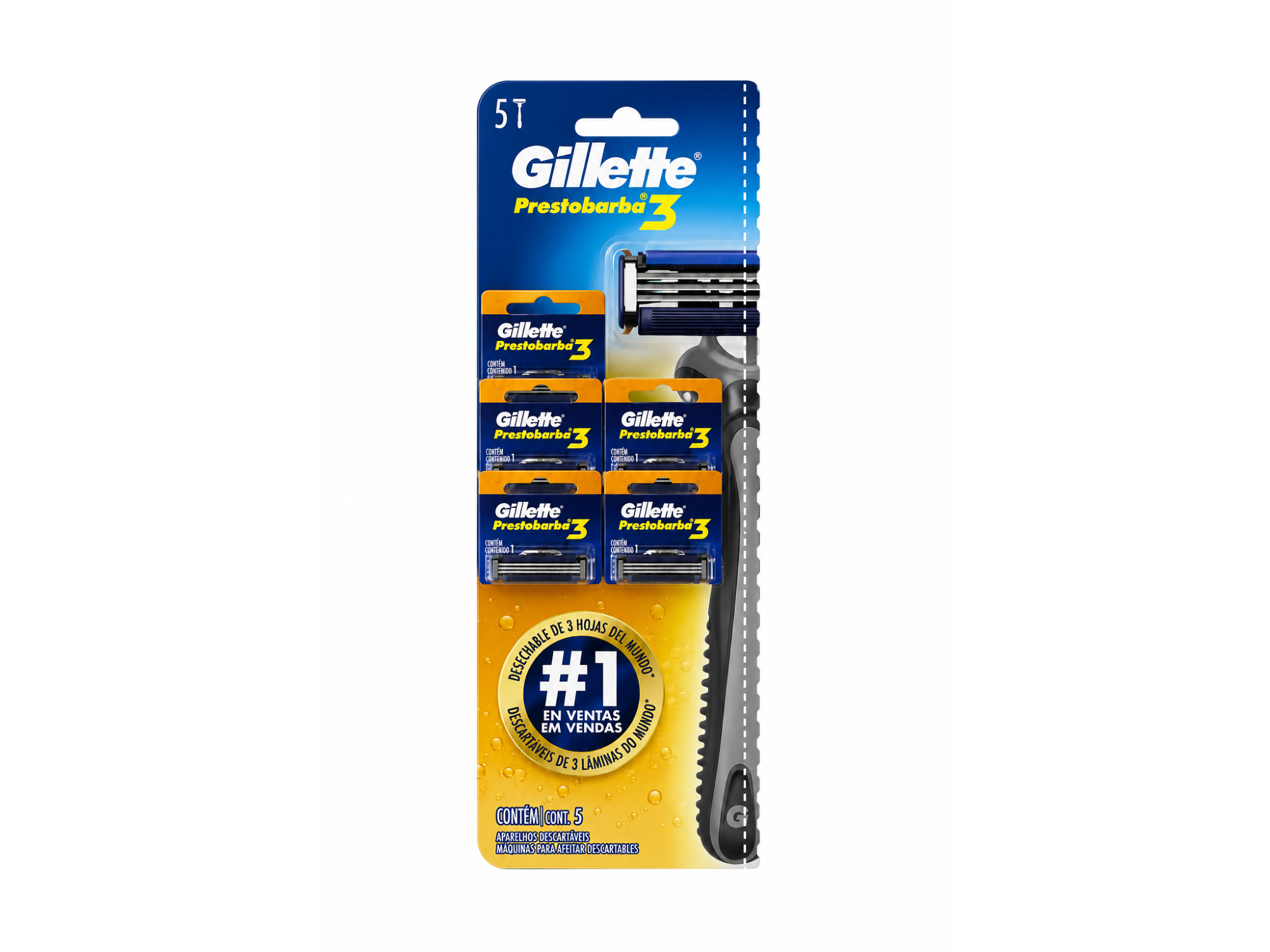 Gillette 3 filos x5u
