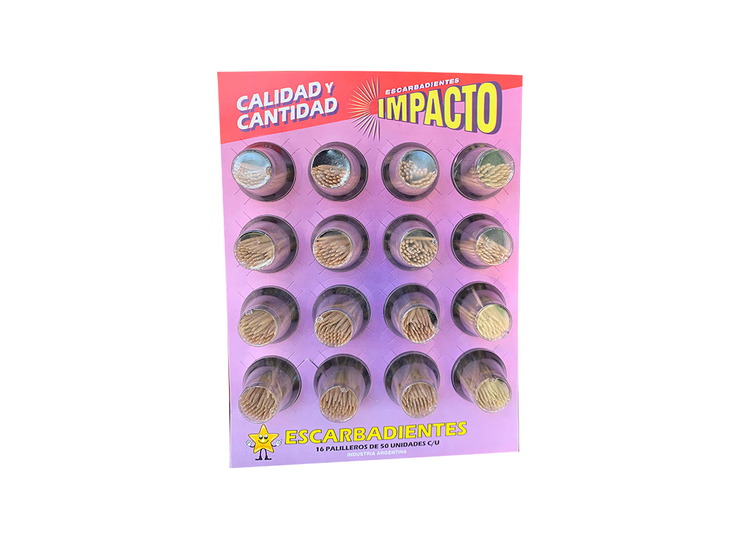 Palillos x16u (Escarbadientes)