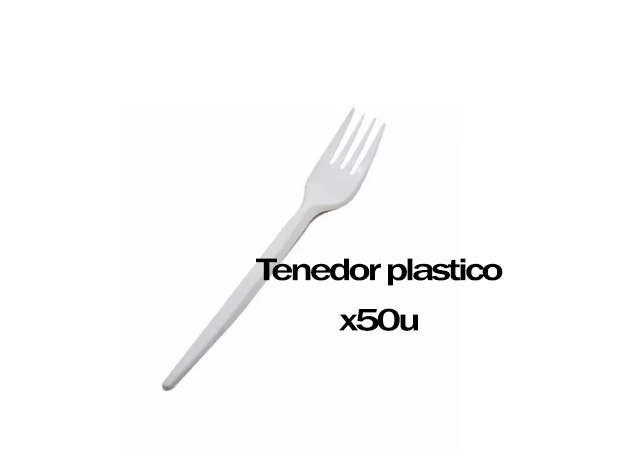 Tenedor plastico x50u