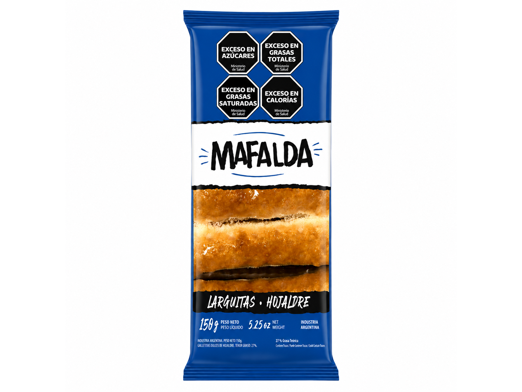 Larguitas de hojaldre Mafalda x150gr