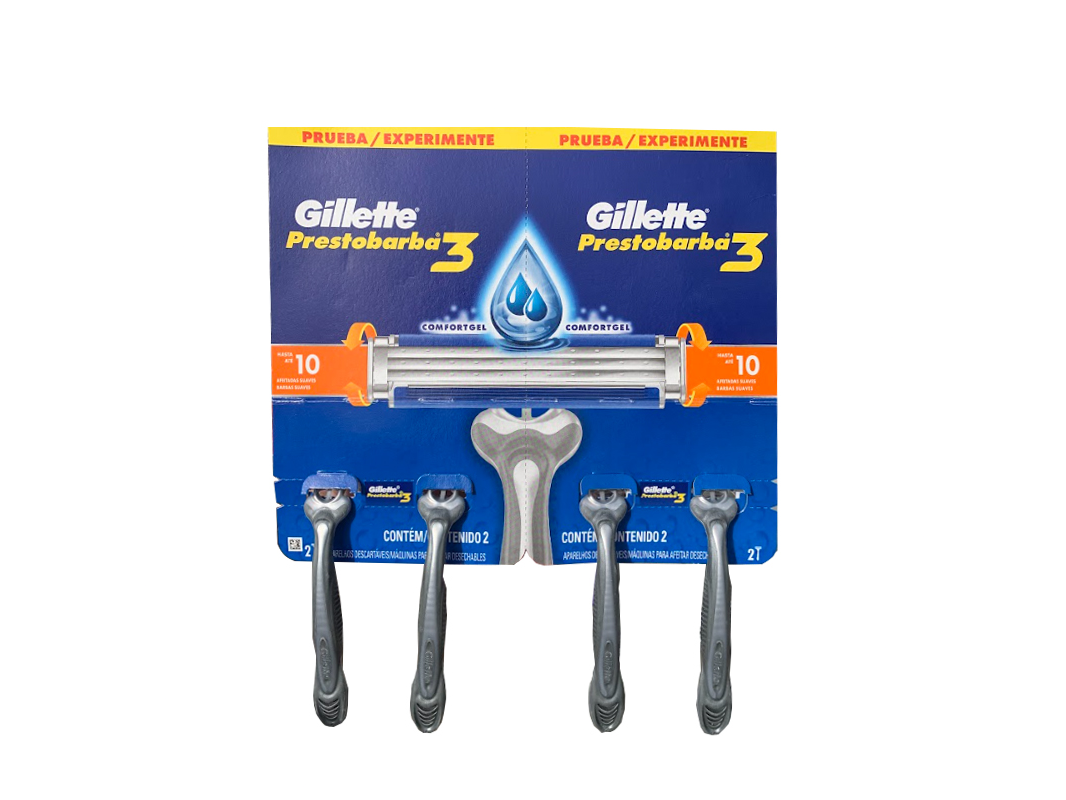 Maquina Gillette 3 filos x4u