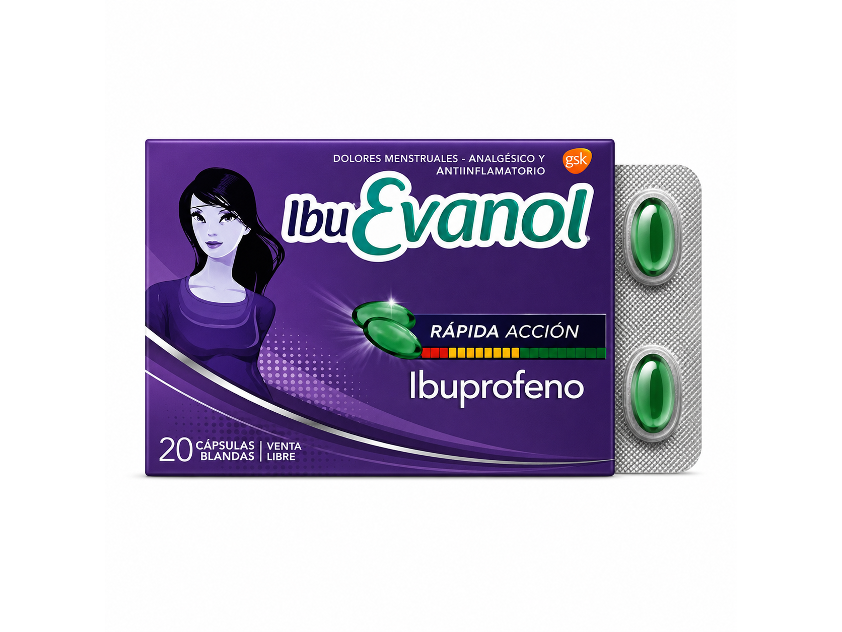 Ibuevanol Rapida Accion - x10 cap.