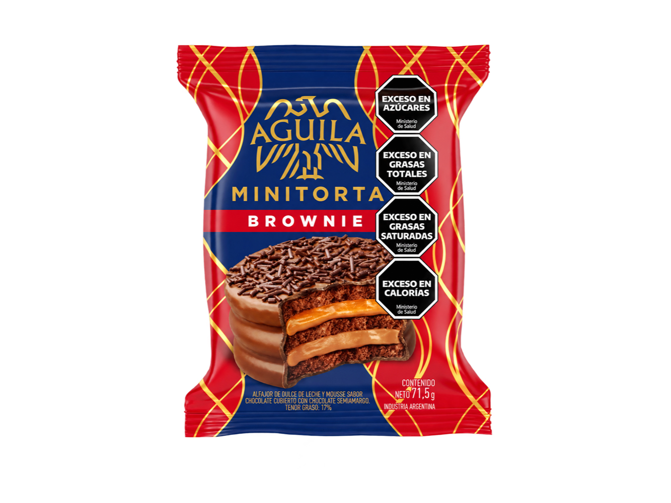 Alfajor Aguila Minitorta Brownie Triple