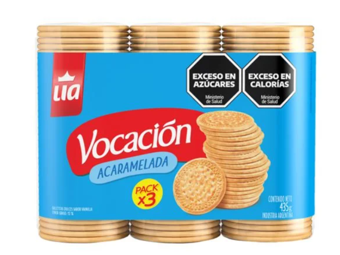 Galletitas Vocacion Acarameladas x3u