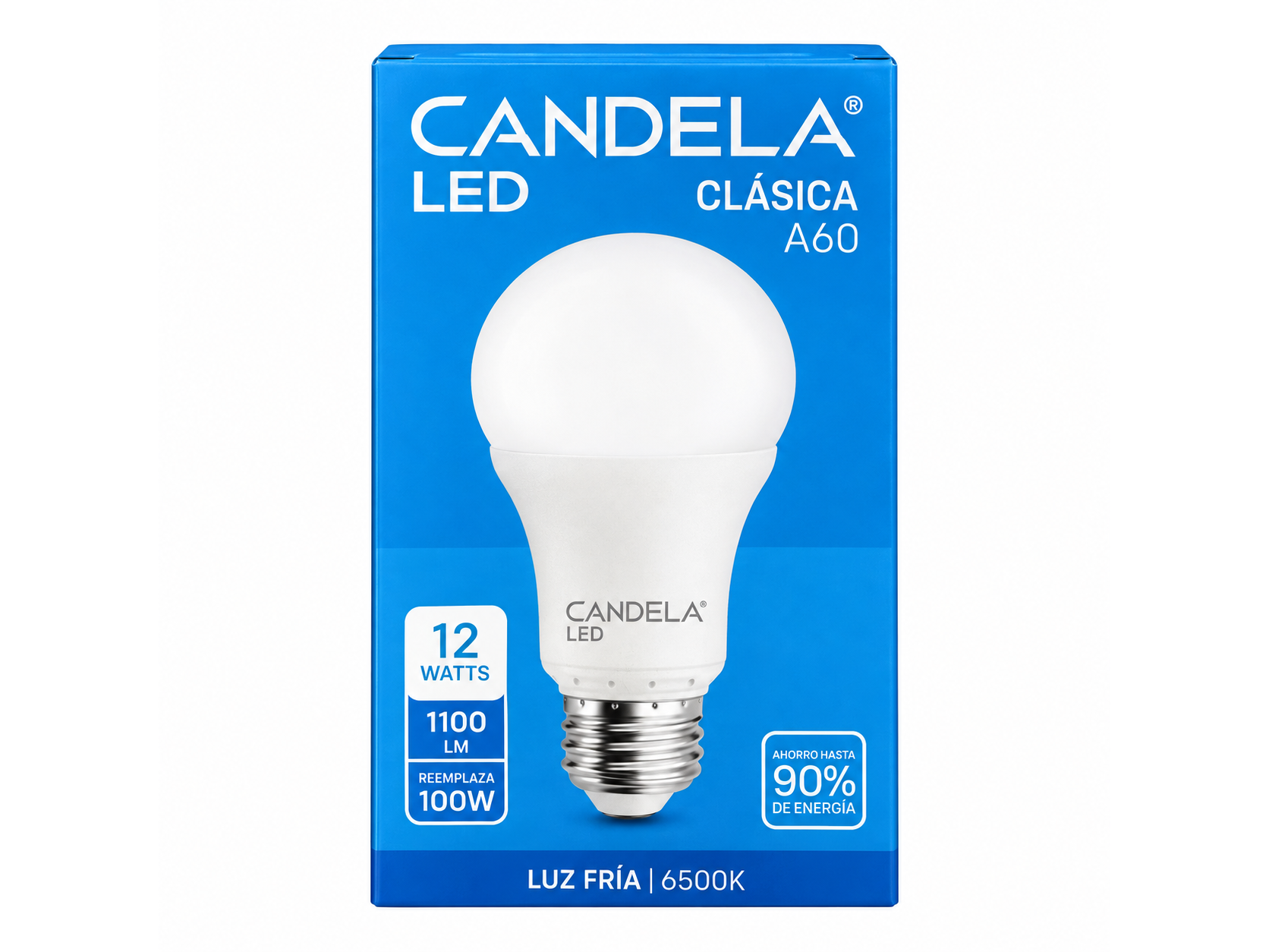 Foco Led Candela 12w - Luz Fría
