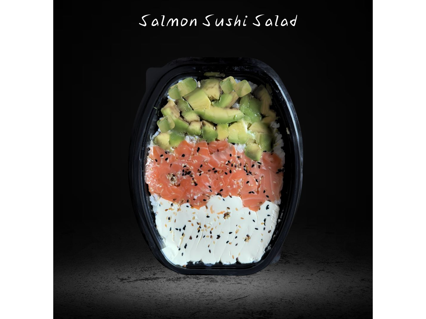 Salmon sushi salad