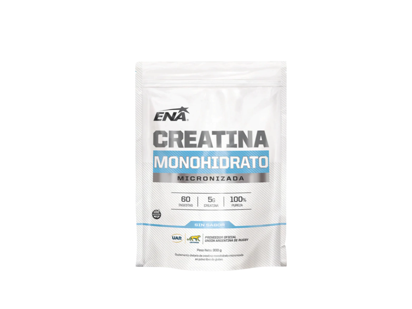 Creatina ena 300g monohidrato micronizada sin sabor