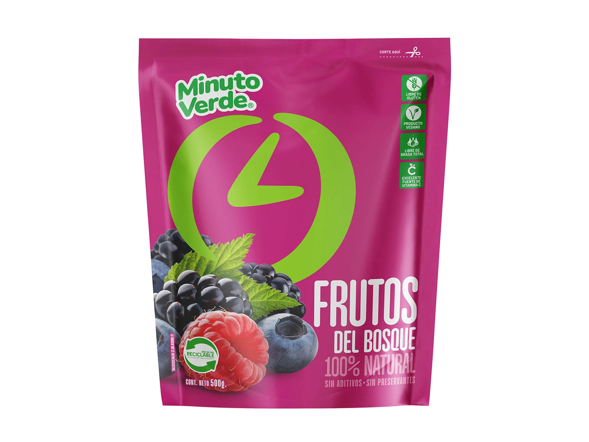 Frutos del bosque 400 gr Minuto verde