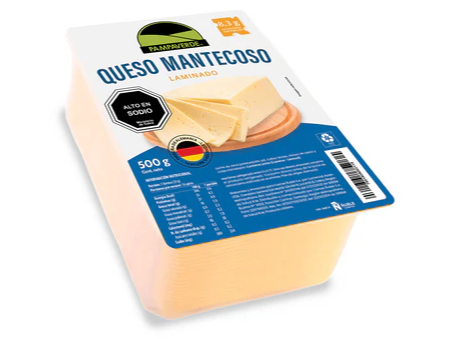 Queso Mantecoso Laminado 500 gr