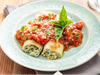 Canelones de verdura y queso