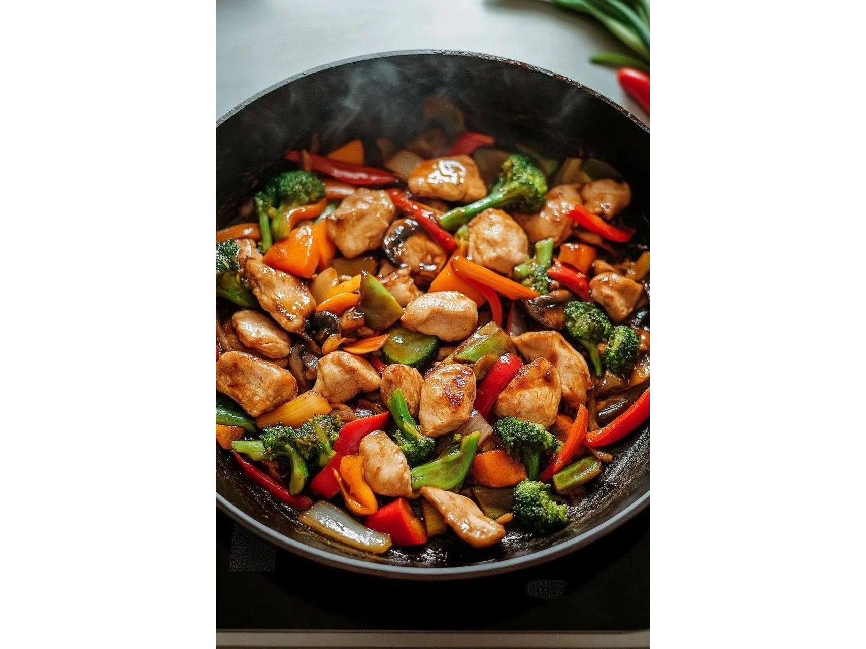 Wok de pollo