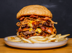 baconeta DOBLE + Papas