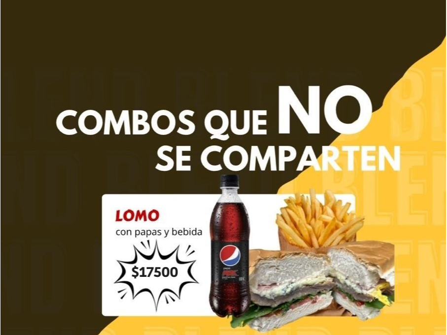 COMBO LOMO + GASEOSA DE 500  cc