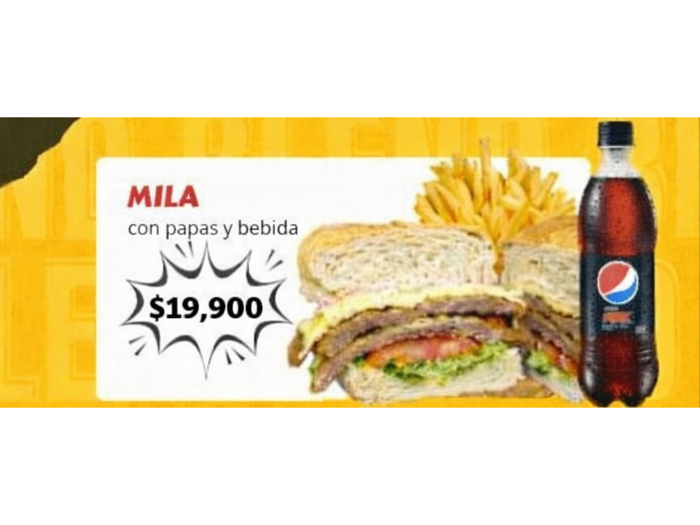 COMBO MILA ESPECIAL + GASEOSA DE 500 cc