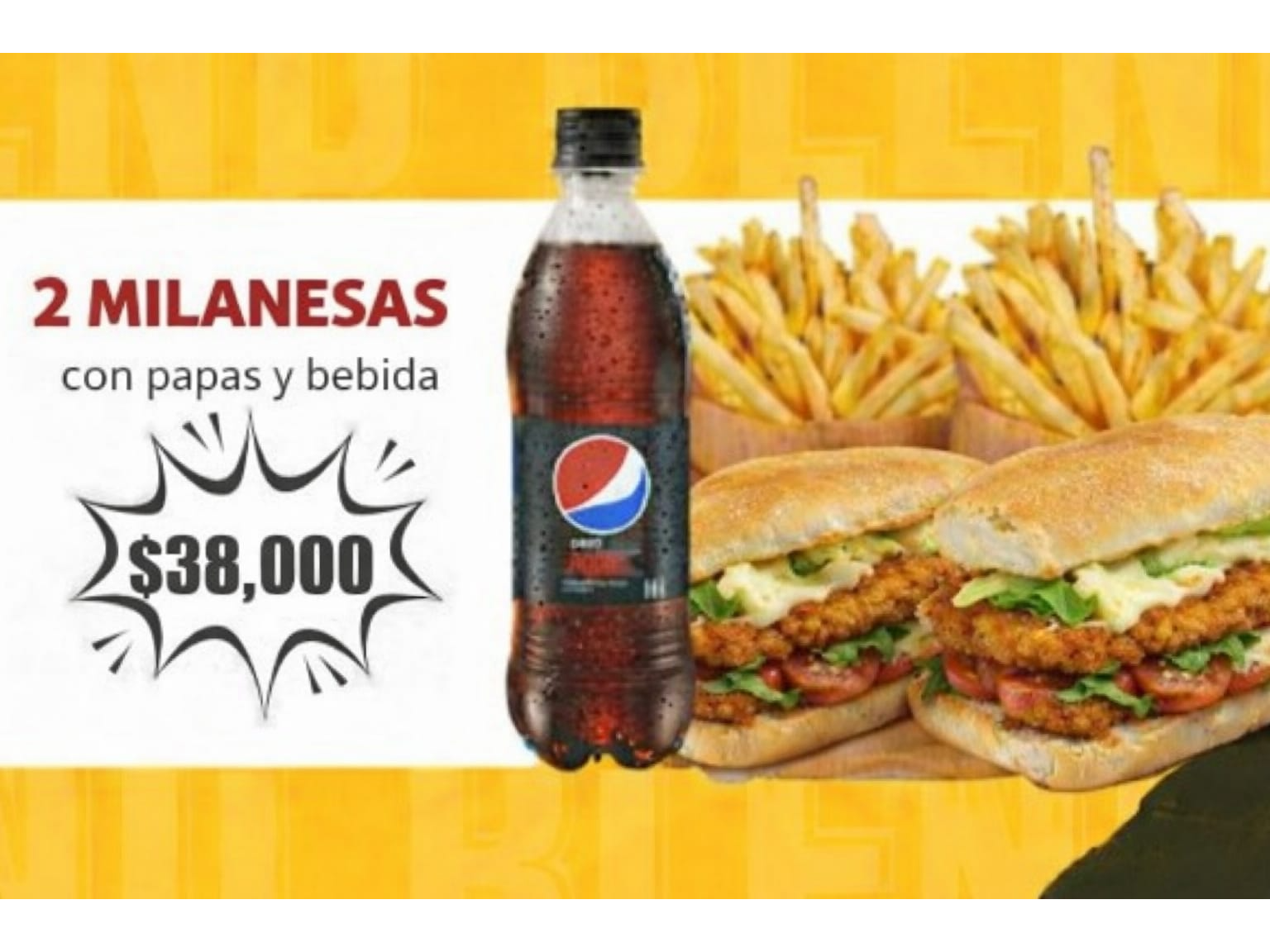 COMBO DE 2 MILAS + GASEOSA DE 500 cc