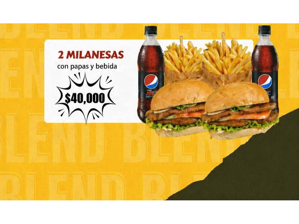 COMBO DE 2 MILAS + GASEOSA DE 500 cc
