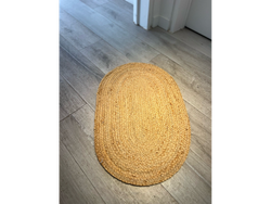 Alfombra Yute trensado ovalada 40x60cm