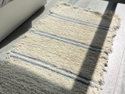 Alfombra Maca Lineas Grises 110x60cm