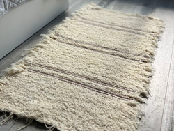 Alfombra Maca Lineas Marrones 110x60cm