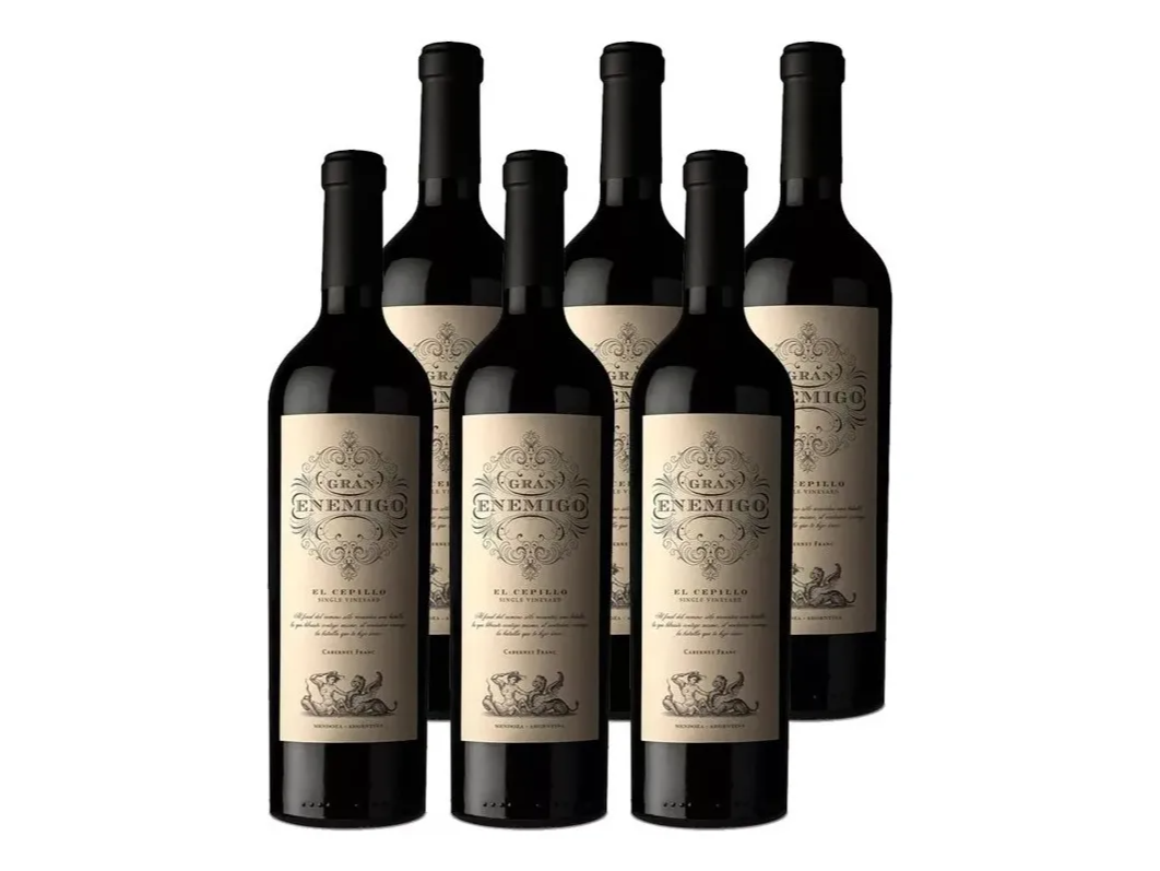 EL GRAN ENEMIGO CEPILLO CORTE (Cabernet Franc - Malbec) 750ml - x 6 UNIDADES.