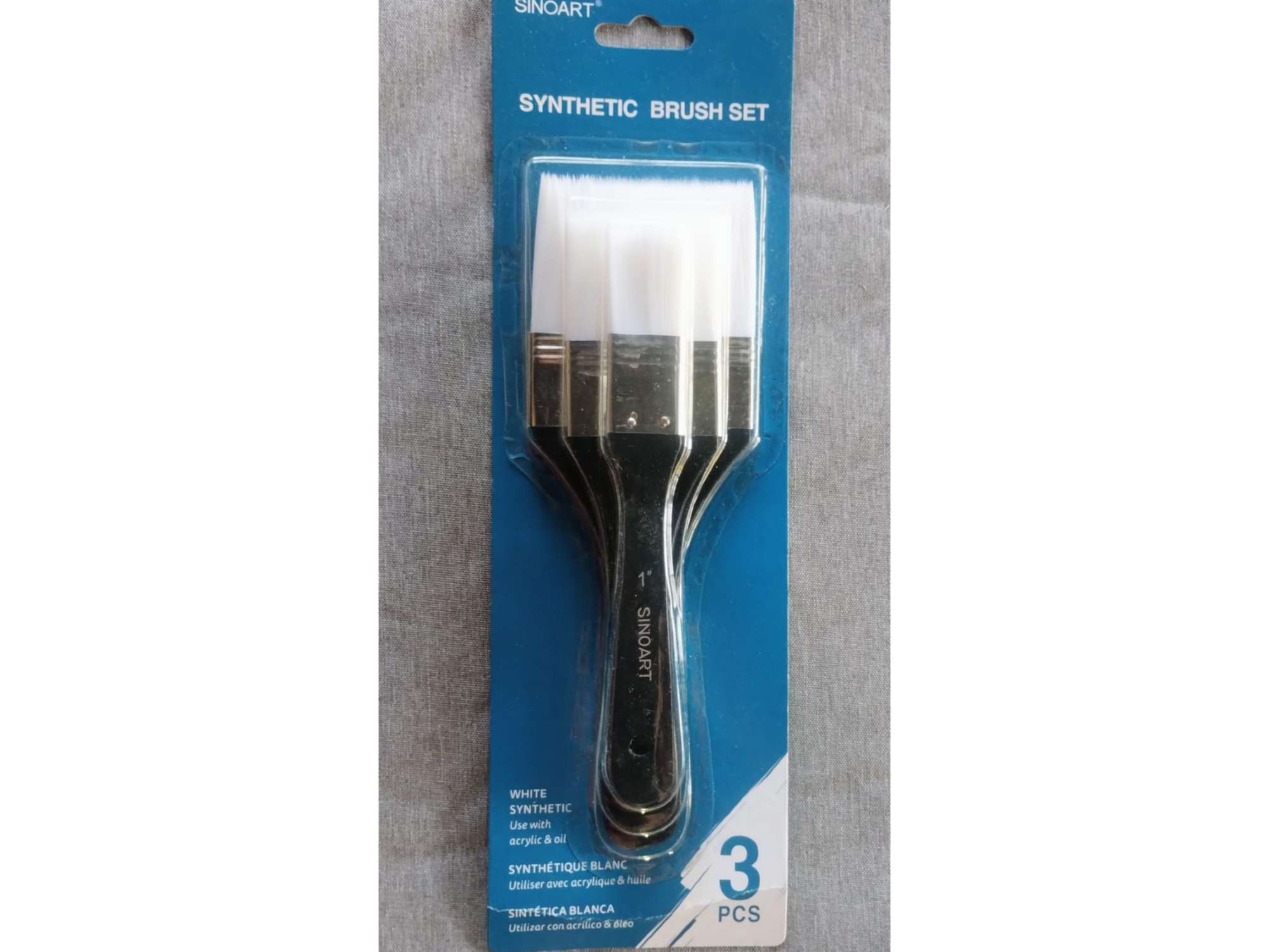 Set de 3 pinceletas Sinoart