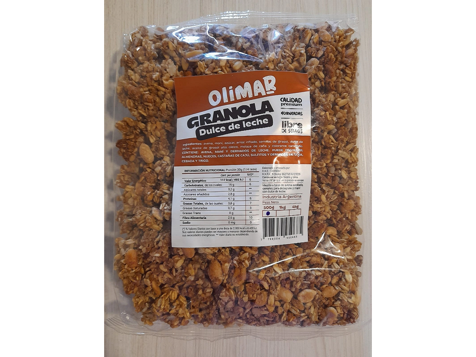 Granola Olimar (dulce de leche) x 1kg