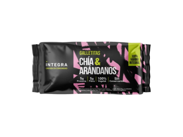 Galleta Integra de arandanos y chia x72g