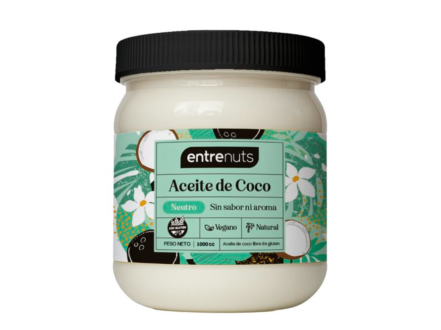 Aceite de coco neutro Entre Nuts x200cc
