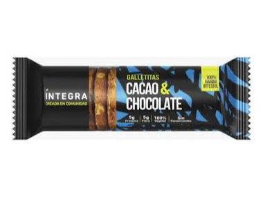Galleta Integra de cacao y chocolate x200g