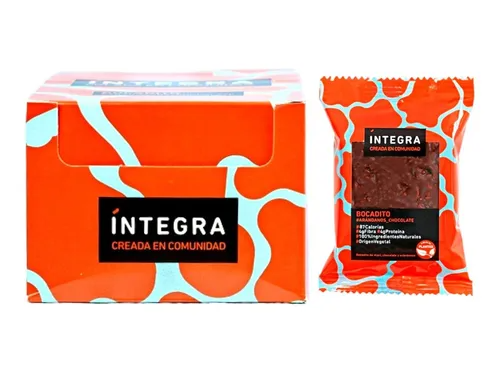 Bocaditos Integra con chocolate y arandanos