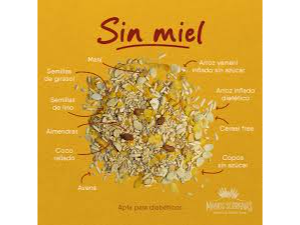 Granola sin azucar y sin miel