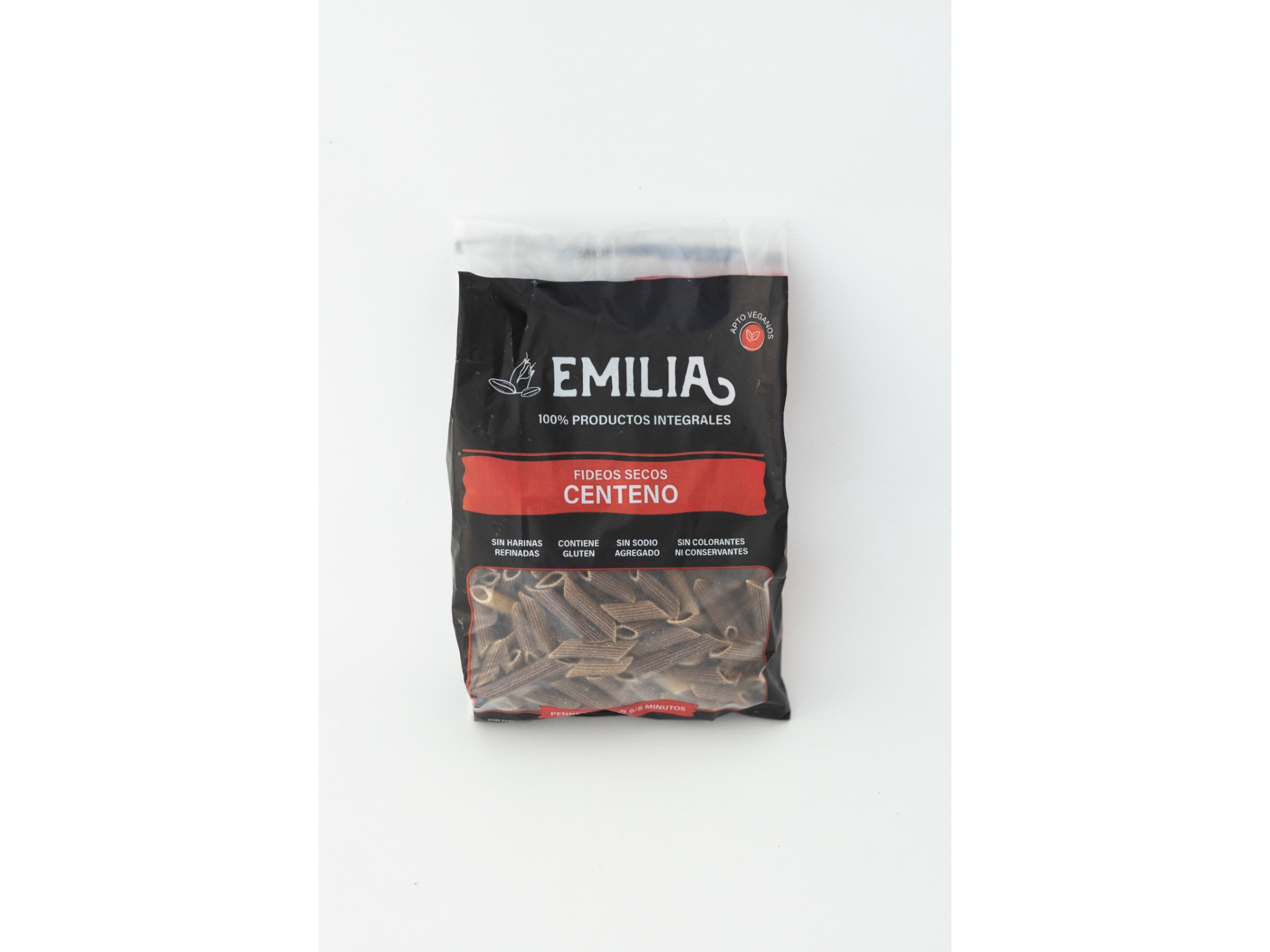 Fideos Emilia 100% de centeno integral